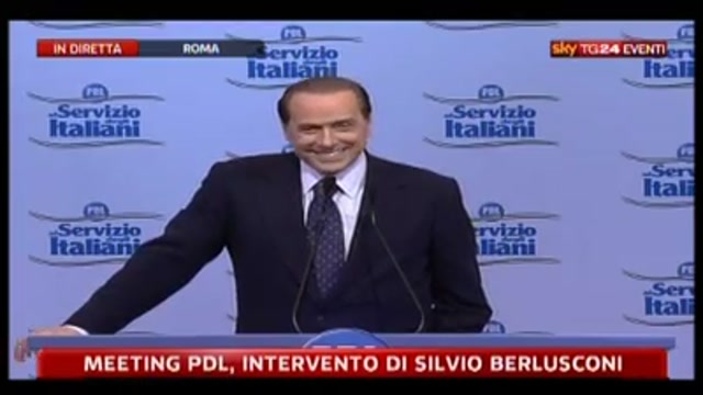 Meeting PDL, battuta di Berlusconi su omosessualità