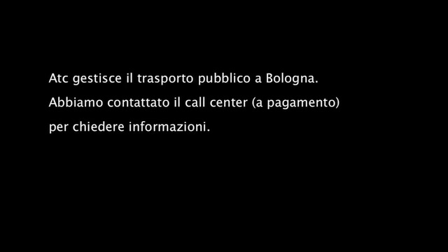 Bologna, informazioni in inglese call center Atc
