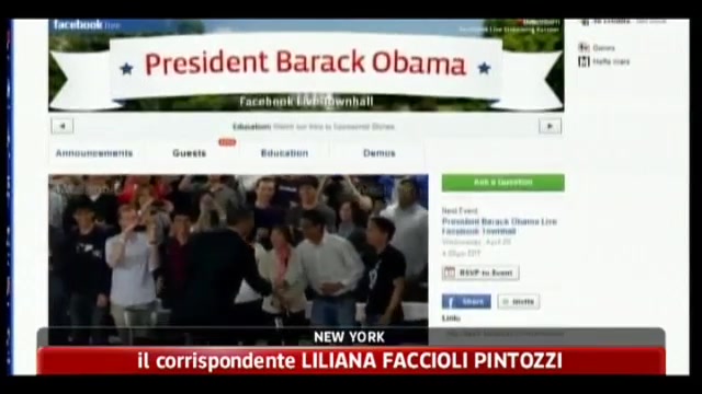 Palo Alto, Obama ospite di Facebook