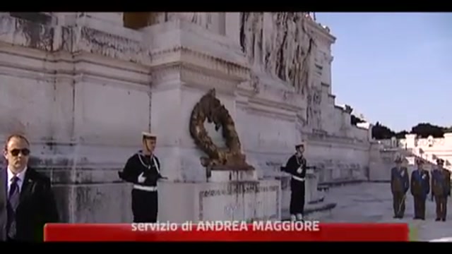 25 Aprile, Napolitano all'Altare della Patria
