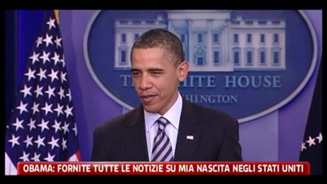Obama: fornite tutte le notizie sulla mia nascita negli Stati Uniti