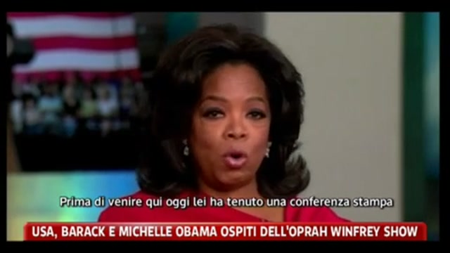 Usa, Barack e Michelle Obama ospiti dell'Oprah Winfrey Show