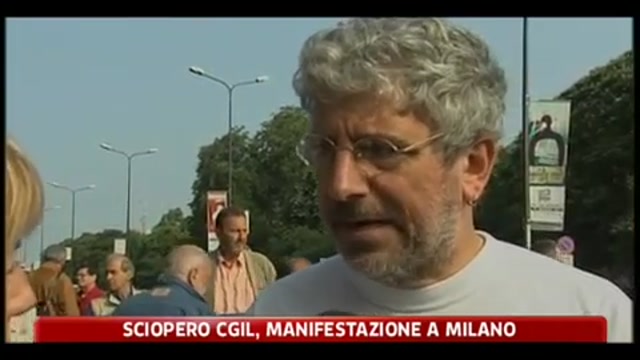 Sciopero Cgil, manifestazione a Milano