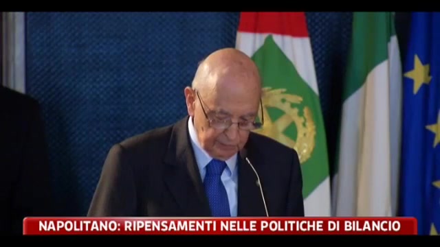 Napolitano: ripensamenti nelle politiche di bilancio