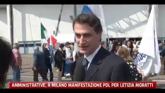 Amministrative, a Milano manifestazioni PDL per Letizia Moratti
