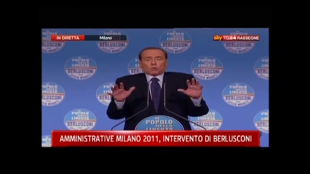 3- Amministrative Milano 2011, intervento Berlusconi