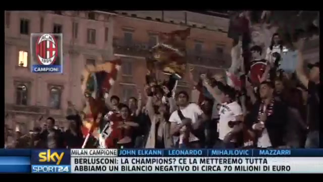 Milan tricolore, Roma-Milano: ecco la gioia del popolo rossonero