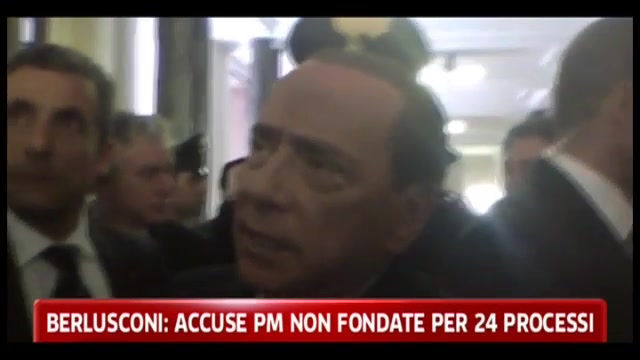 Berlusconi, accuse Pm non fondate per 24 processi