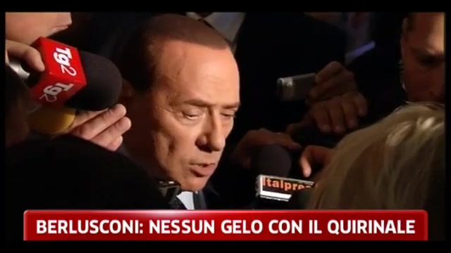 Berlusconi: nessun gelo con il Quirinale