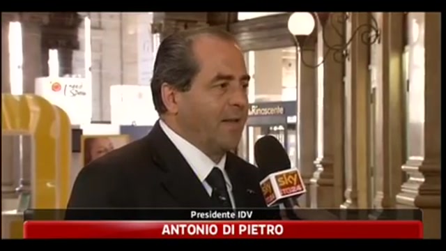 Antonio Di Pietro: alternativa è Idv-Pd-Sel, aperti a moderati