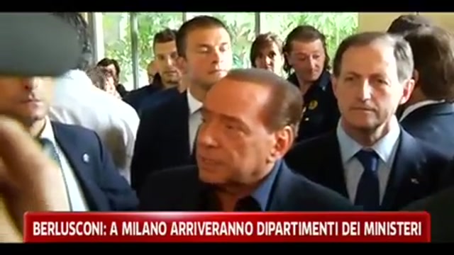 Berlusconi: a Milano arriveranno dipartimenti dei Ministeri