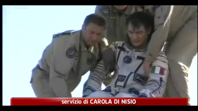 Spazio, astronauta Nespoli tornato a terra dopo 6 mesi