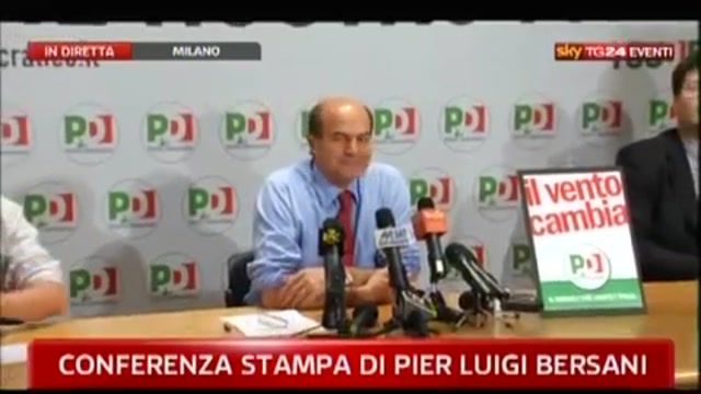 Amministrative 2011, conferenza stampa di Pier Luigi Bersani (parte 2)