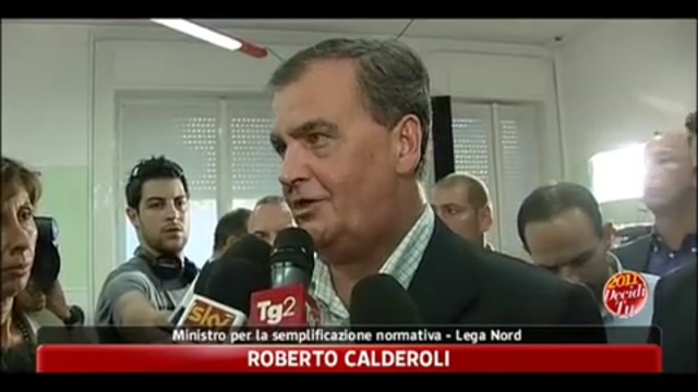 Amministrative 2011, Calderoli: questa dev'essere una sveglia per il governo nazionale