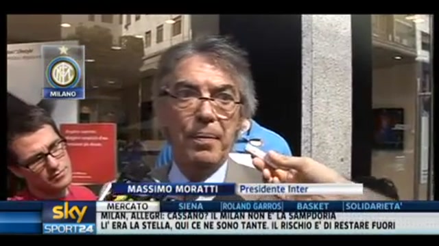 Inter, Moratti: stiamo lavorando su alcuni rinforzi