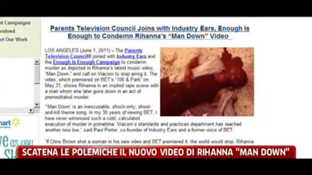 Scatena le polemiche il nuovo video di Rihanna Man Down