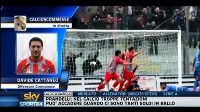 Calcio scommesse, Cattaneo a Sky Sport24