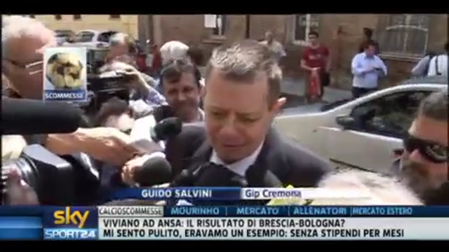 Calcio Scommesse, Salvini. cominceremo gli interrogatori in Tribunale