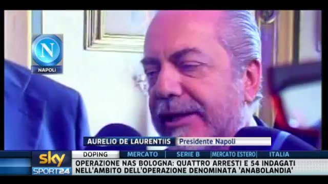 Calcio scommesse, De Laurentiis: Napoli non è coinvolto