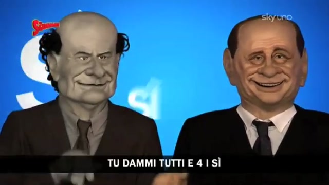 Gli Sgommati, Bersani e Berlusconi cantano Sì Sì, No No (Ep. 95)