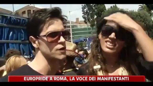 Europride a Roma, la voce dei manifestanti