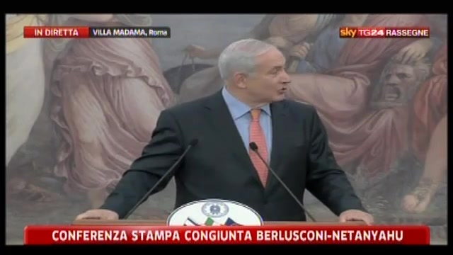 Conferenza stampa congiunta Berlusconi-Netanyahu