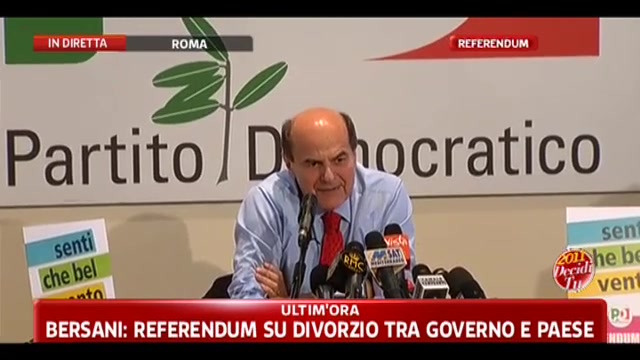 Referendum 2011, Bersani: risultato si deve anche a Internet