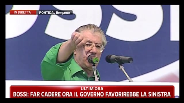 Pontida, Bossi: Berlusconi, può darsi che la Lega dica stop