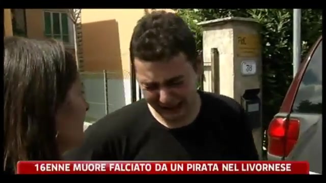 16enne muore falciato da un pirata nel Livornese