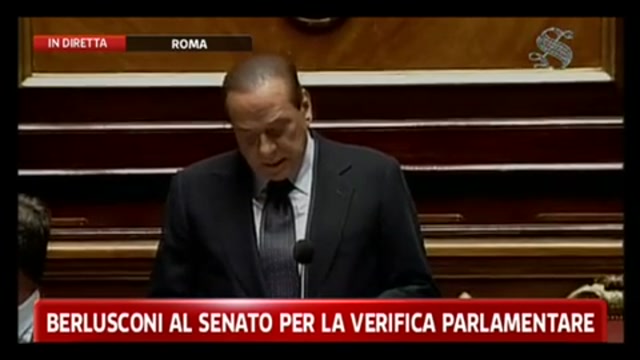 1 - Berlusconi al Senato per la verifica parlamentare