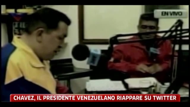 Chavez, il Presidente venezuelano riappare su Twitter