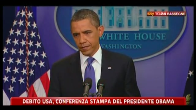 3 - Debito USA, Obama: non possiamo sederci e vedere fallire l'America