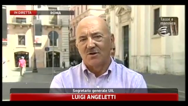 Manovra, Angeletti, su pensioni govero deve dare esempio