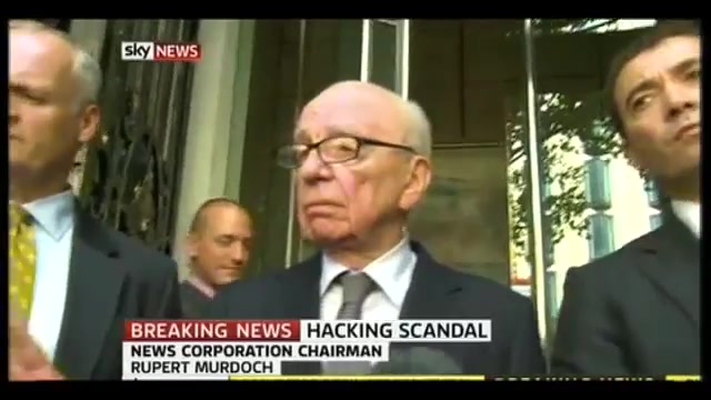 Murdoch si scusa con vittime intercettazioni