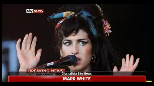 Amy Winehouse, la notizia su Sky News