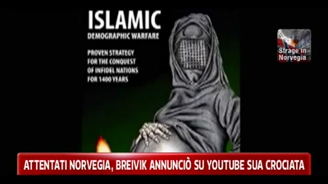 Attentati Norvegia, Breivik annunciò su Youtube la sua crociata