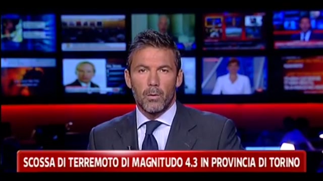 Scossa di terremoto di magnitudo 4,3 in provincia di Torino
