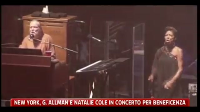 New York, Gregg Allman e Natalie Cole in concerto per beneficienza