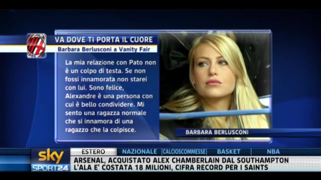 Barbara Berlusconi su Pato a Vanity Fair