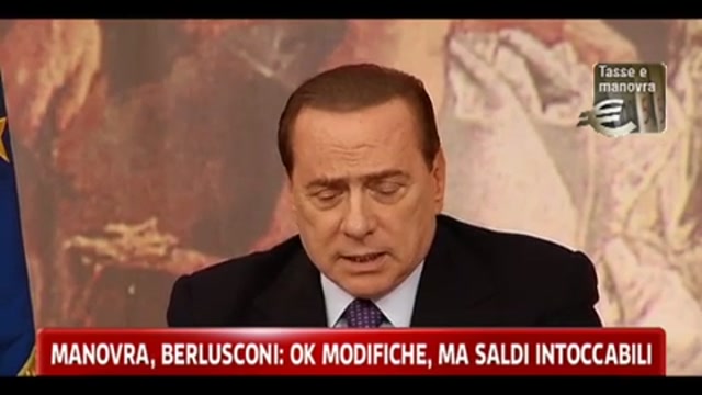 Manovra, Berlusconi: ok modifiche, ma saldi intoccabili