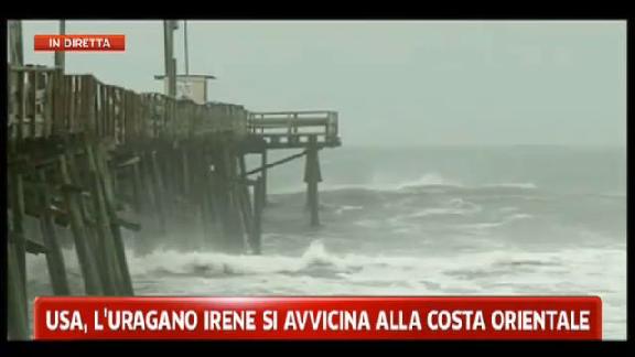 USA, uragano Irene si avvicina alla costa orientale