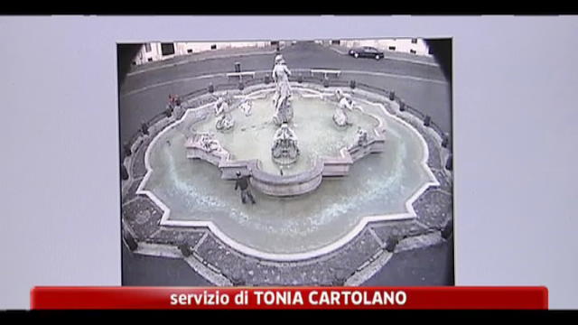 Danni alla fontana di Piazza Navona, si pensa a un vandalo seriale
