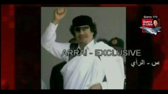 Gheddafi, nuovo messaggio diffuso dalla TV Al Rai