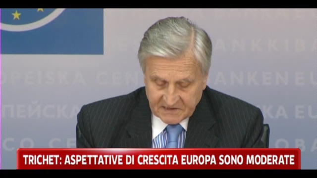 Trichet, aspettative crescita europa moderate