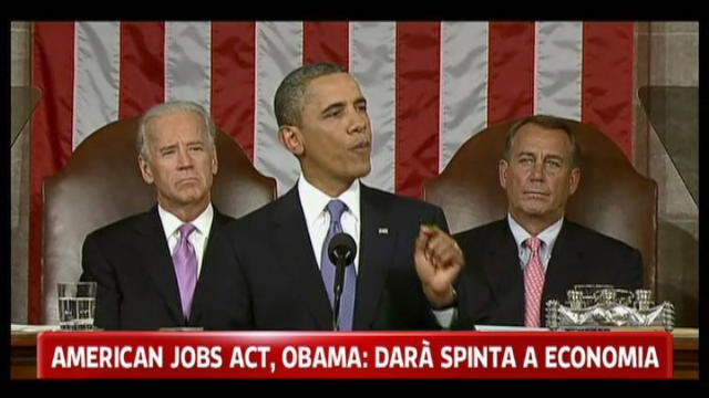 American Jobs Act, Obama: darà una spinta all'economia