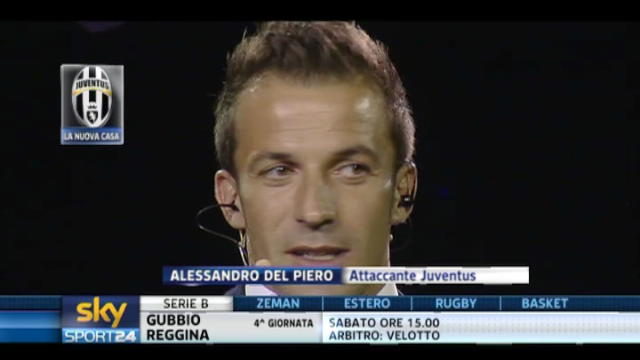 Stadio Juve, le parole di Del Piero