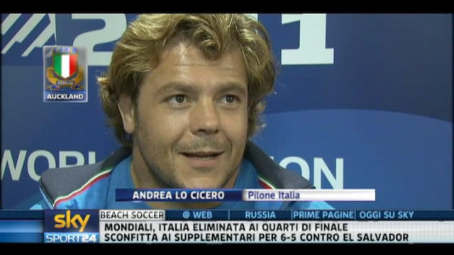 Rugby World Cup 2011, intervista ad Andrea Lo Cicero