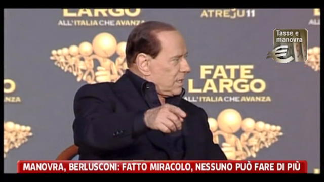 Manovra, Berlusconi: fatto miracolo, nessuno può fare di più