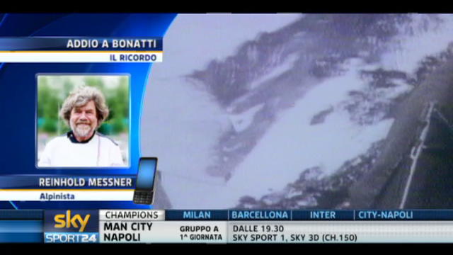 Messner a Sky SPORT24 ricorda Walter Bonatti