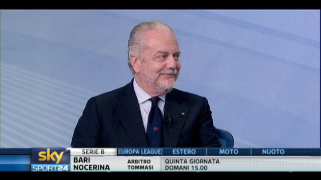 De Laurentiis a Sky Sport24: il Napoli vuole rispetto